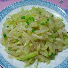 葫芦瓜拌的吃,美味凉拌新体验